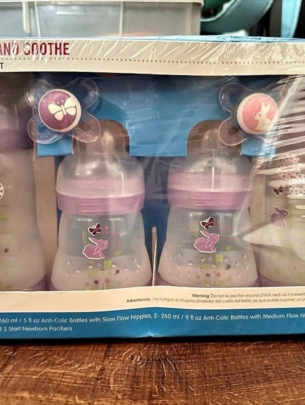 MAM Anti-Colic Bottle Set 6-Piece Pink & Purple NWT